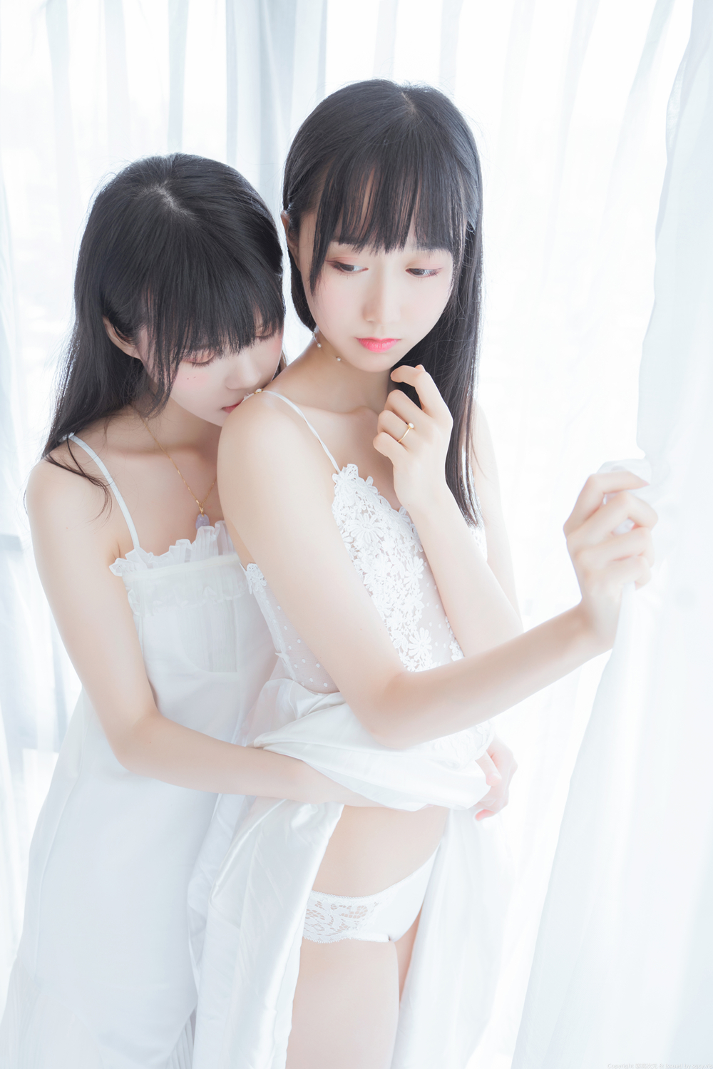 图片[1]-桜桃喵 – 朝(白裙×白裙) (木绵绵&桜桃喵) [58P1.5G]-微密空间-全网最全抖音网红铁粉空间觅圈